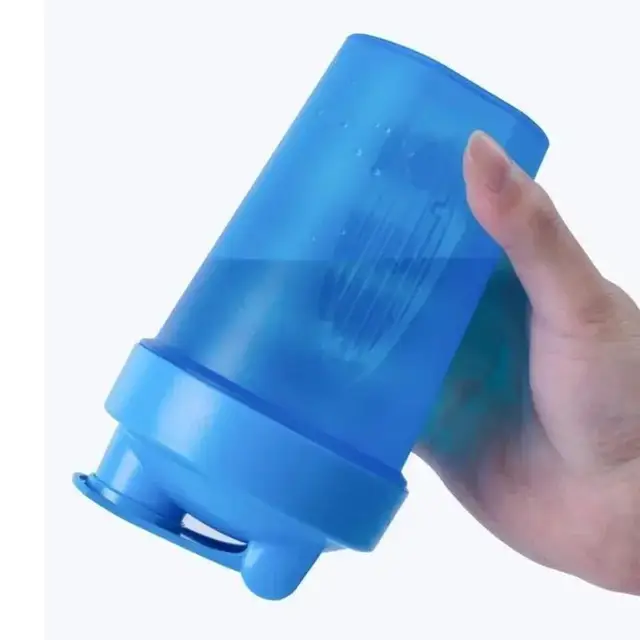 New 400ML Blender Shaker Bottle with Stainless Ball BPA Free Plastic Protein Shakes Leakproof for Powder Workout Gym Sport 6
