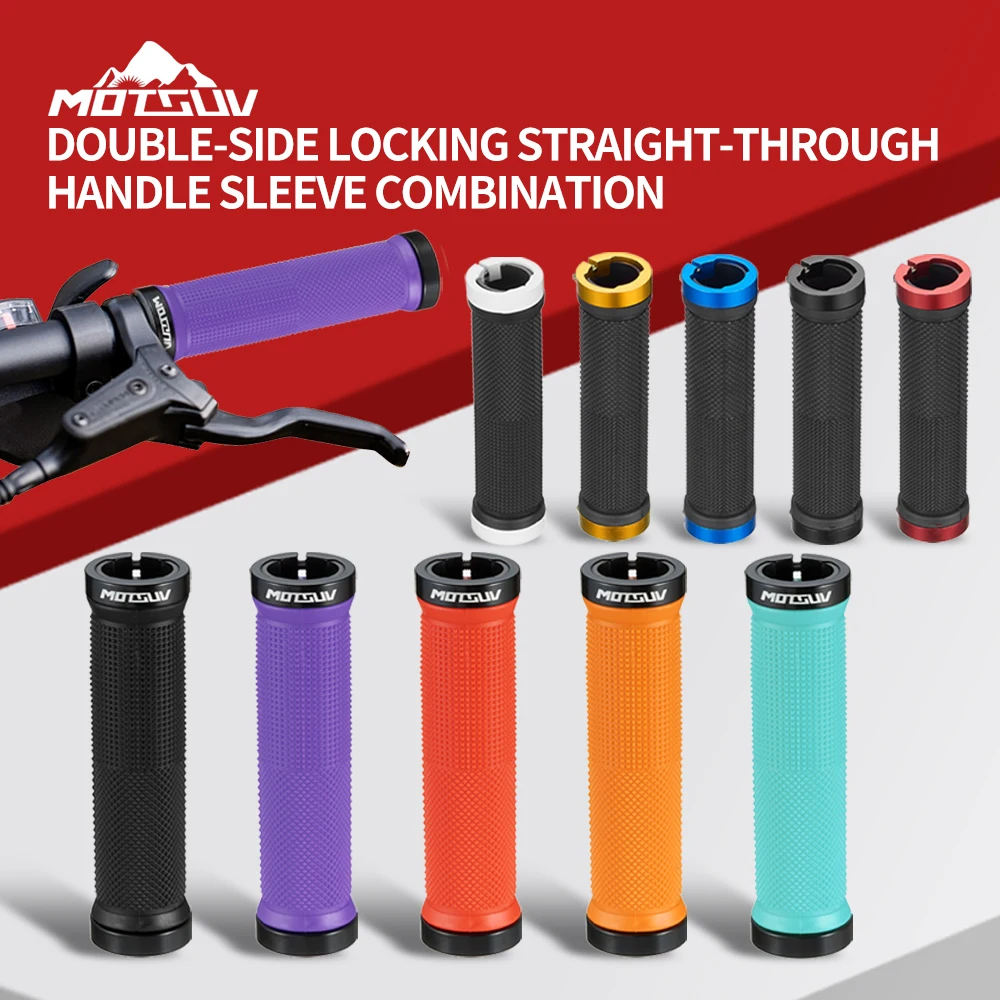 MOTSUV Bicycle Grips MTB Aluminum Lock Rubber Non-slip Damping