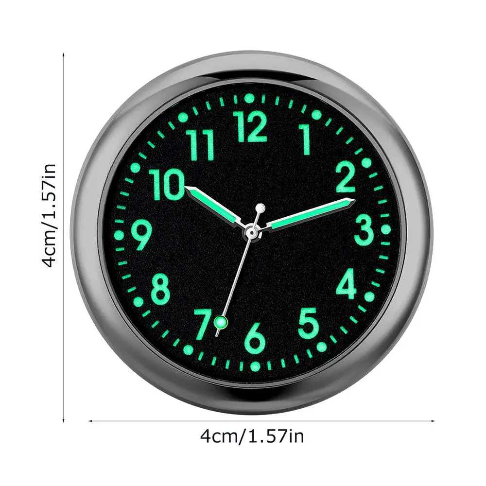 Maciun Car Clock For Dash - Small Analog Stick Clock For Dashboard, Sticky For Boat