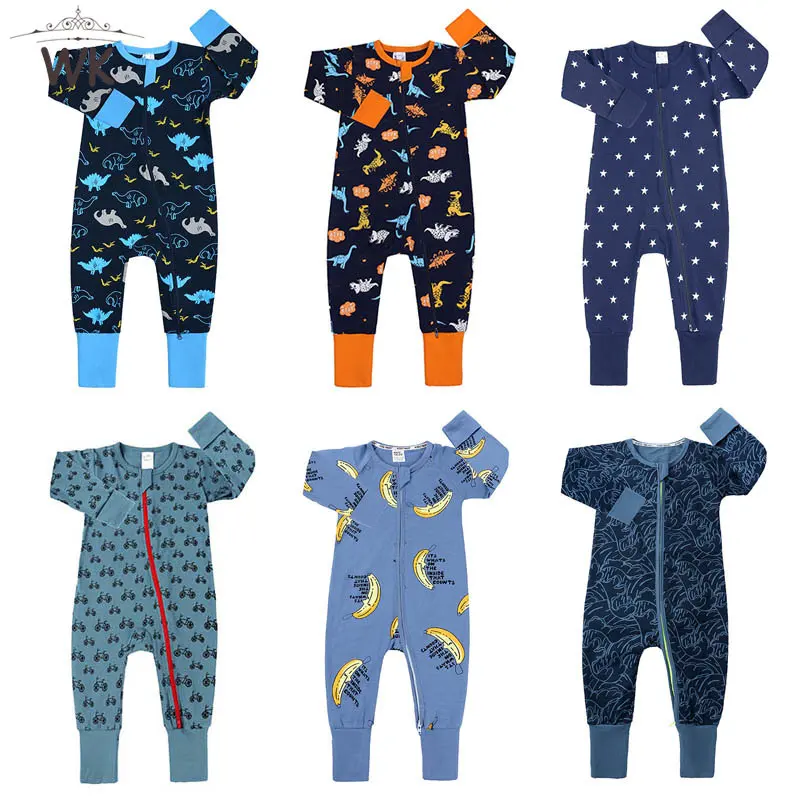 Cotton Long Sleeve Onesie Sleepwear 1