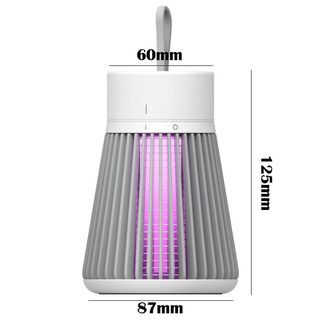 Néma Szúnyog Gyilkos Lámpa Elektromos Antimoszkitók Led Éjszakai Könnyű Usb Újratölthető Légybogár Rovargyilkos Csapda A Hálószobához - Image 6