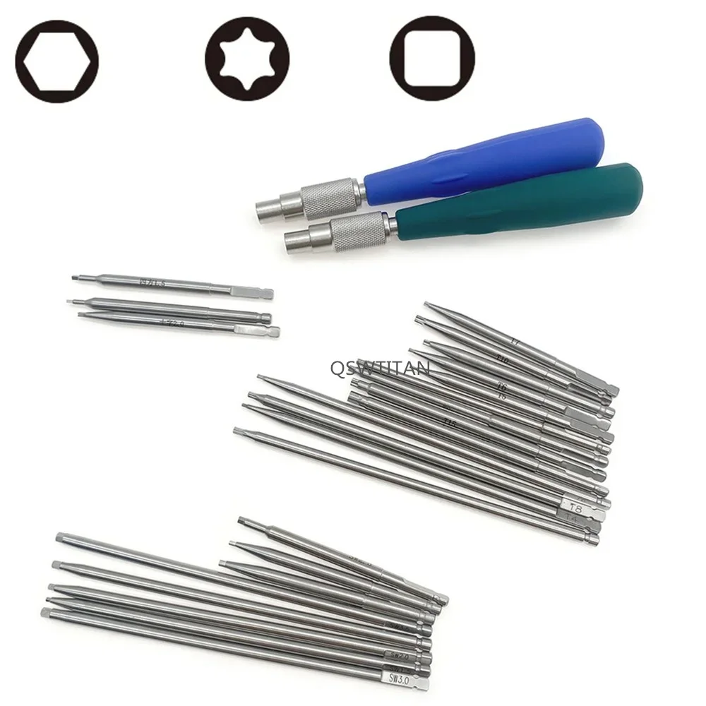 Orthopedic Instruments Bone Screw Driver Spinal Pedicle Screw Nail Cap AO Driver Hex Screwdriver AO Plum Star