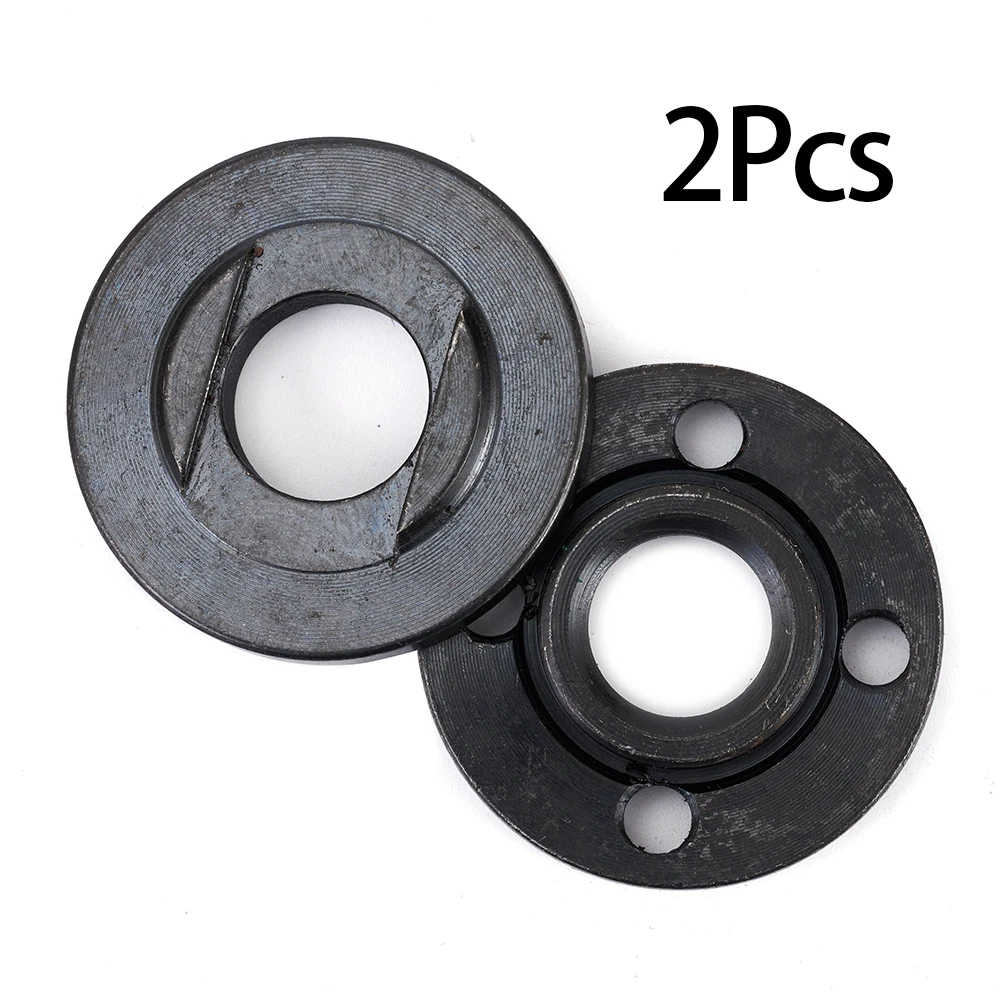 2pcs M16 Thread Angle Grinder Inner Outer Flange Nut Set For 16mm Spindle Thread Angle Grinder Assembly Attachment Power Tool 2pcs cable assembly with 600v 50a connector and 10awg wire for lead acid replacement battery cartridge 55