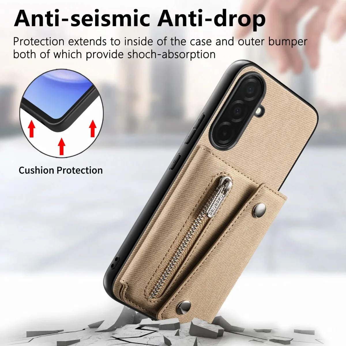 Detachable Magnetic Wallet Phone Case with Magsafe Integration