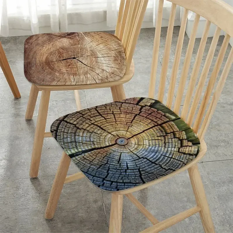 

Wood Grain Tree Annual Ring Cushion Mat Tie Rope Chair Mat Pad Seat Cushion For Dining Patio Home Outdoor Garden Outdoor Garden