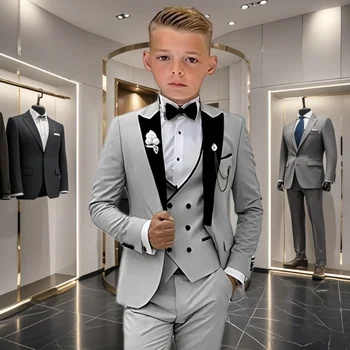 Boys Velvet Suit Set 1