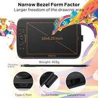 UGEE M908 Graphics Drawing Tablet 10 Inch 8 Hot Keys Scroll Wheel 16K Levels Pressure Compatible for Windows Mac Android - Image 3