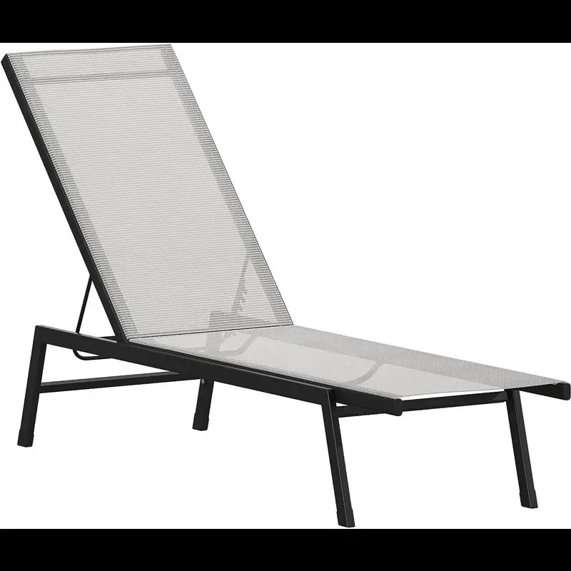 VHPVHP Patio Seating,Adjustable Chaise,Lounge Chair,Outdoor Recliner,Patio, Lawn,Garden (Gray/Black) 1 VHPVHP Patio Seating,Adjustable Chaise,Lounge Chair,Outdoor Recliner,Patio, Lawn,Garden (Gray/Black) 1