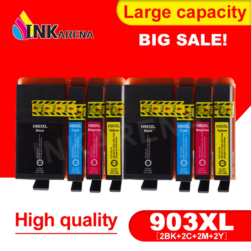 

INKARENA 903XL Ink Cartridge Compatible For HP 903 903XL With chip For HP OfficeJet Pro 6965 6966 6968 6970 6971 6950 Printer