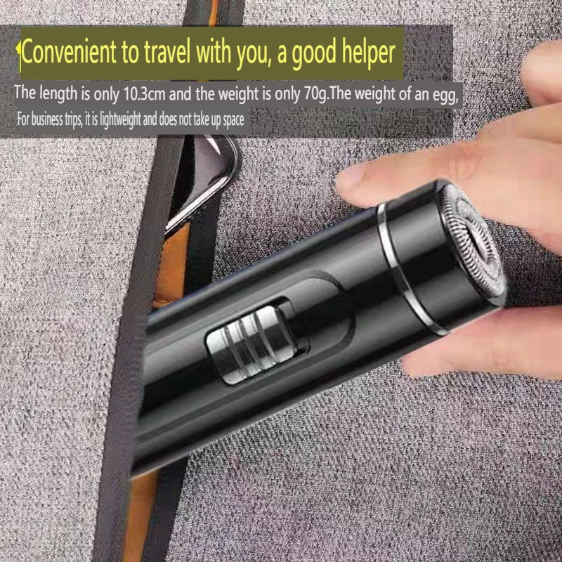 Compact Electric Razor for Men USB Rechargeable Wet & Dry Easy One-Button Use,for Home Car Travel,electric razor