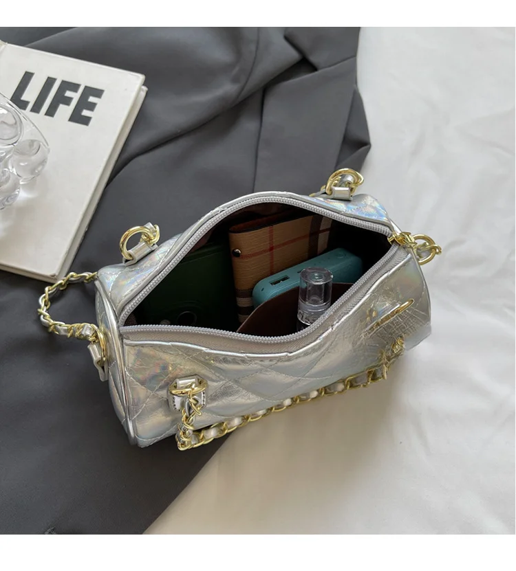 Piccola borsa a mano per donna 2024 nuova borsa a tracolla monospalla alla moda e alla moda, piccolo stile profumato, semplice_voghion.com