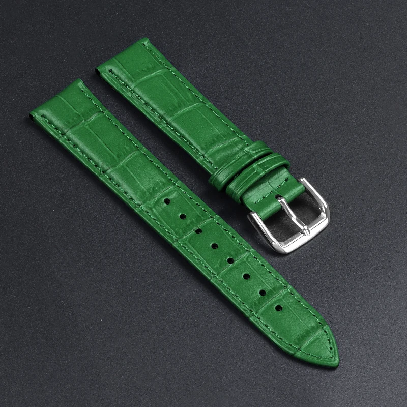 Premium Calfskin Leather Slub Pattern Watch Strap - Universal Fit