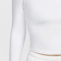 Nike officiel authentique automne nouveau femmes Simple mince col rond manches courtes manches longues HF5323-100 4