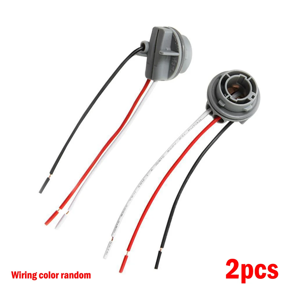 цена Bulb Holders Light Wiring Connector LED Light Lamp Socket Turn Light Wiring Connector 1157 12V 2pcs Harness Wire