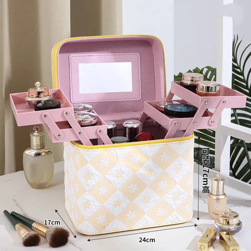 Travel Makeup Organizer 👜 Large Capacity Women’s PU Leather Travel Makeup Bag – Portabl... - SKU LTMB1012 - UGI Pac...