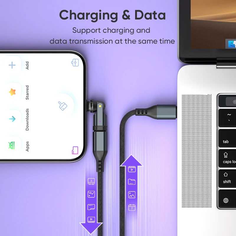 PD 240W 마그네틱 충전기 아이폰 17 삼성 갤럭시 XCover7 M55  엑스페리아 5 V 모토 G55 비보 Y18i 두지 V30 프로 충전용