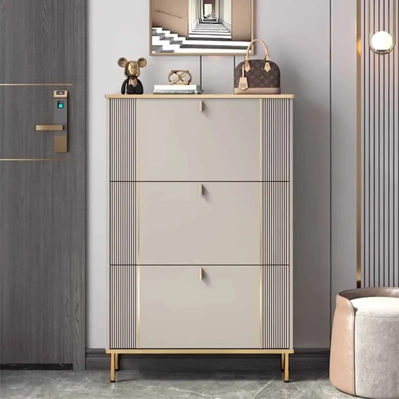 

Storage Wood Nordic Shoe Rack Multilayer Luxury Ultra Thin Dorm Simple Shoe Cabinets Shelf Dust Proof Szafki Na Buty Furniture