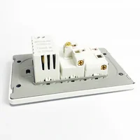 T&I Elegant 118 เต้ารับสวิตช์ผนัง มาตรฐานสหรัฐฯ เครื่องชาร์จ USB พร้อม Type-C การออกแบบแผงกระจก 6