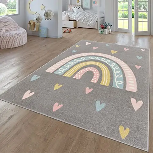 Cute Rainbow Baby Crawling Carpet Large Area Game Carpets for Living Room 160x200cm Bedroom Girl Decoration Cloakroom Floor Mat 4