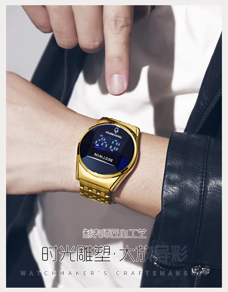 2022 Luxury Brand Men Digital Wristwatches Fashion Sports Wrist Watch Electron Waterproof montre homme Watch Dropshipping