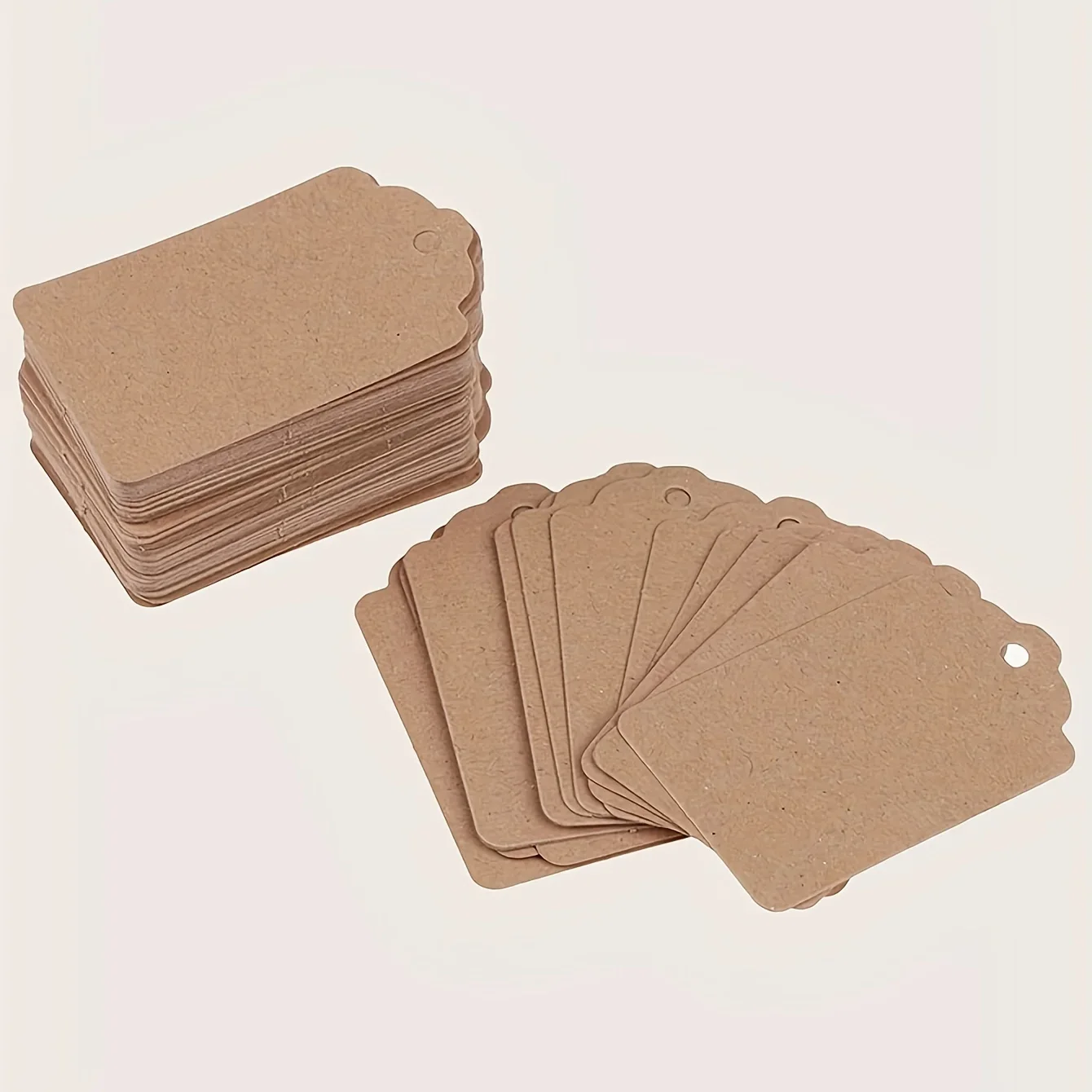100pcs Flower Head Brown Kraft Paper Price Tags DIY Gift Tags For 100pcs-flower-head-brown-kraft-paper-price-tags-diy-gift-tags-for