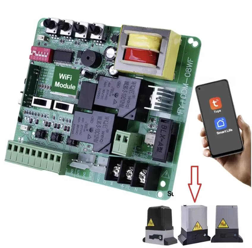 Tuya wifi board remote control for sliding gate board