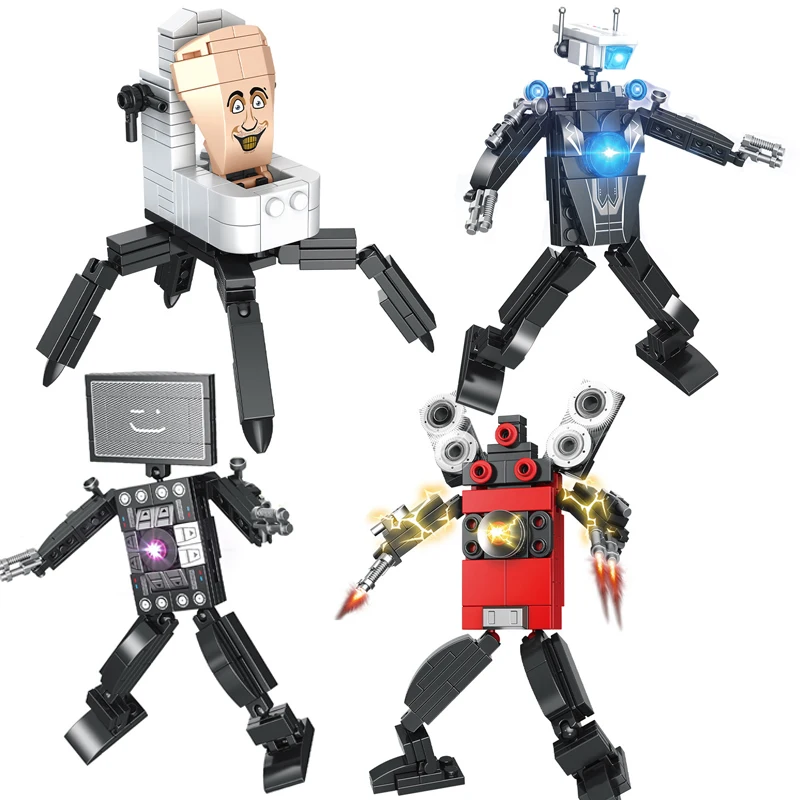 Titan Speakerman Skibidi Toilet Man Vs Monitor Building Blocks Audio Man Camera Man Gift Toys For Children Christmas Birthday