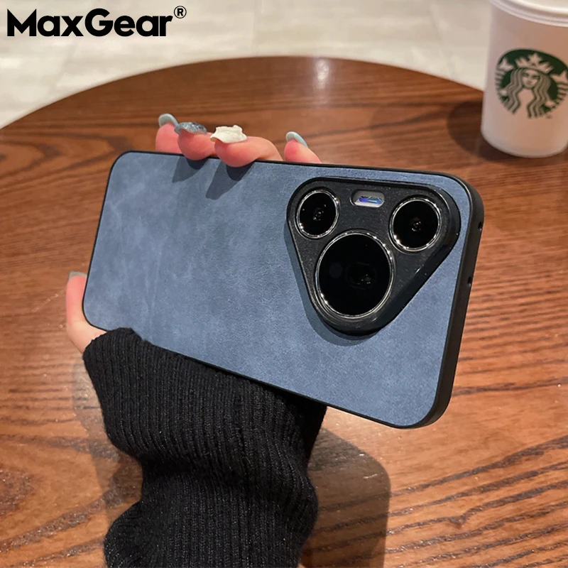 Luxury Matte TPU Leather Phone Case - Soft Cover