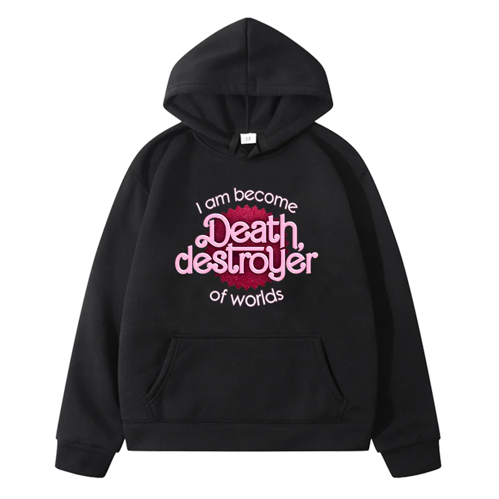 

I Am Kenough Hot Pink Barbenheimer Hoodies Kenergy Children Sweatshirts Long Sleeve Kawaii Cartoon Pullovers Boys and Girls Top