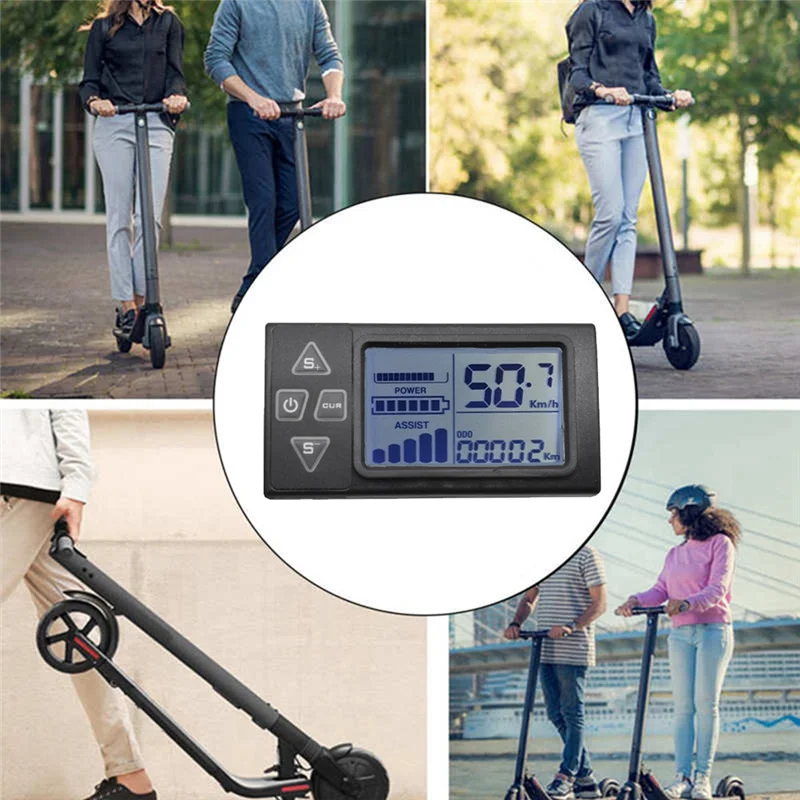LCD Ebike 디스플레이 대시보드, 전기 자전거 BLDC 컨트롤러 컨트롤패널 (5 핀), 24V, 36V, 48V, S861