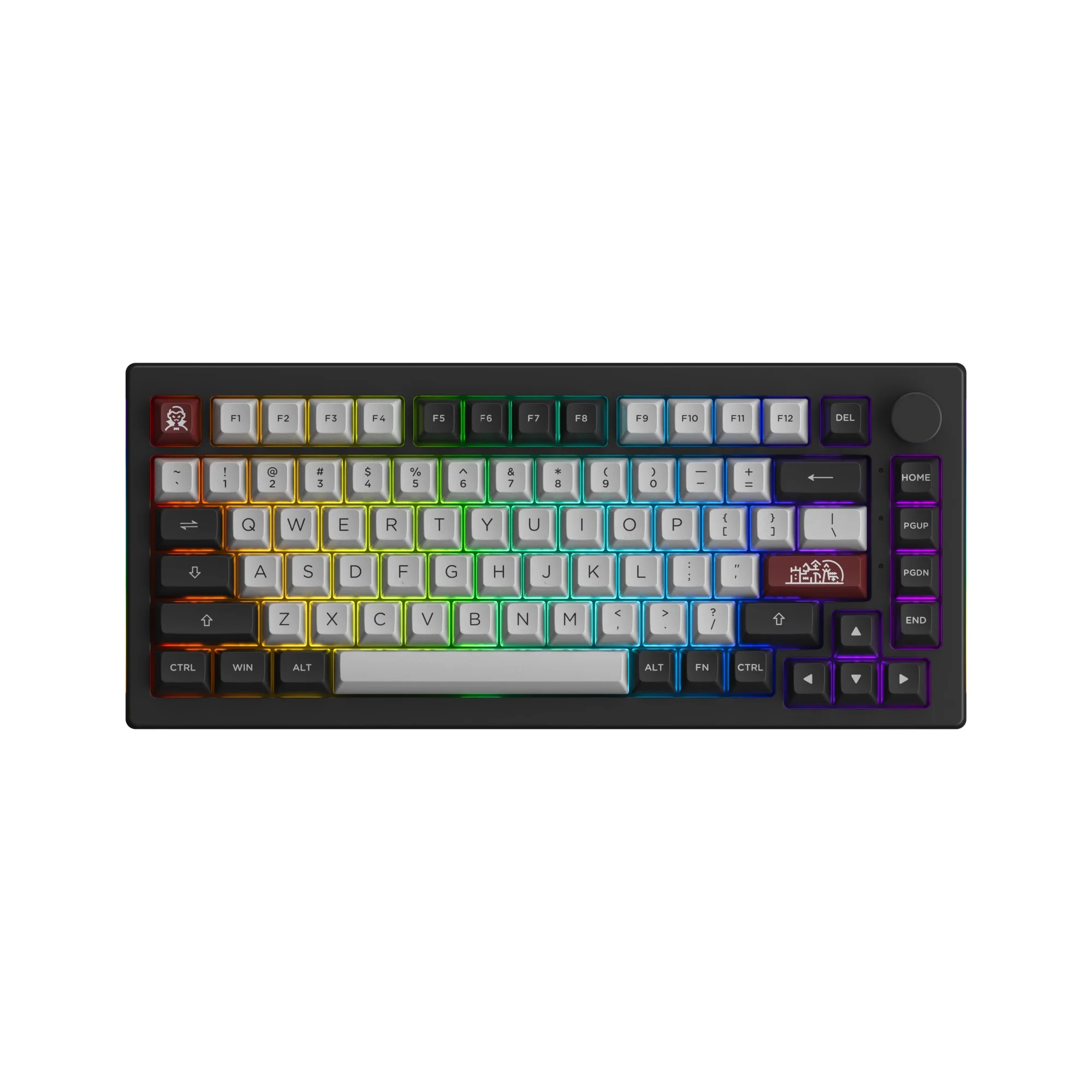 Akko 5075B Plus Dracula Castle 75% Mechanical Gaming Keyboard 3/5 Pin Hot  Swap Three-Modes RGB 2.4GHz Wireless/USB Type-C/BT 5.0