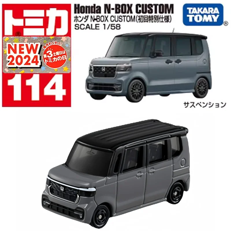 TAKARA TOMY Tomica New NO.114 1/58 Honda N-BOX Mini Van Cars Alloy
