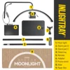 Free LOGO 23inch oem 45W New LED Eyelash Extension Light Half-Moon bed lamp Design Adjustable Brightness with Ring Light Feature 5