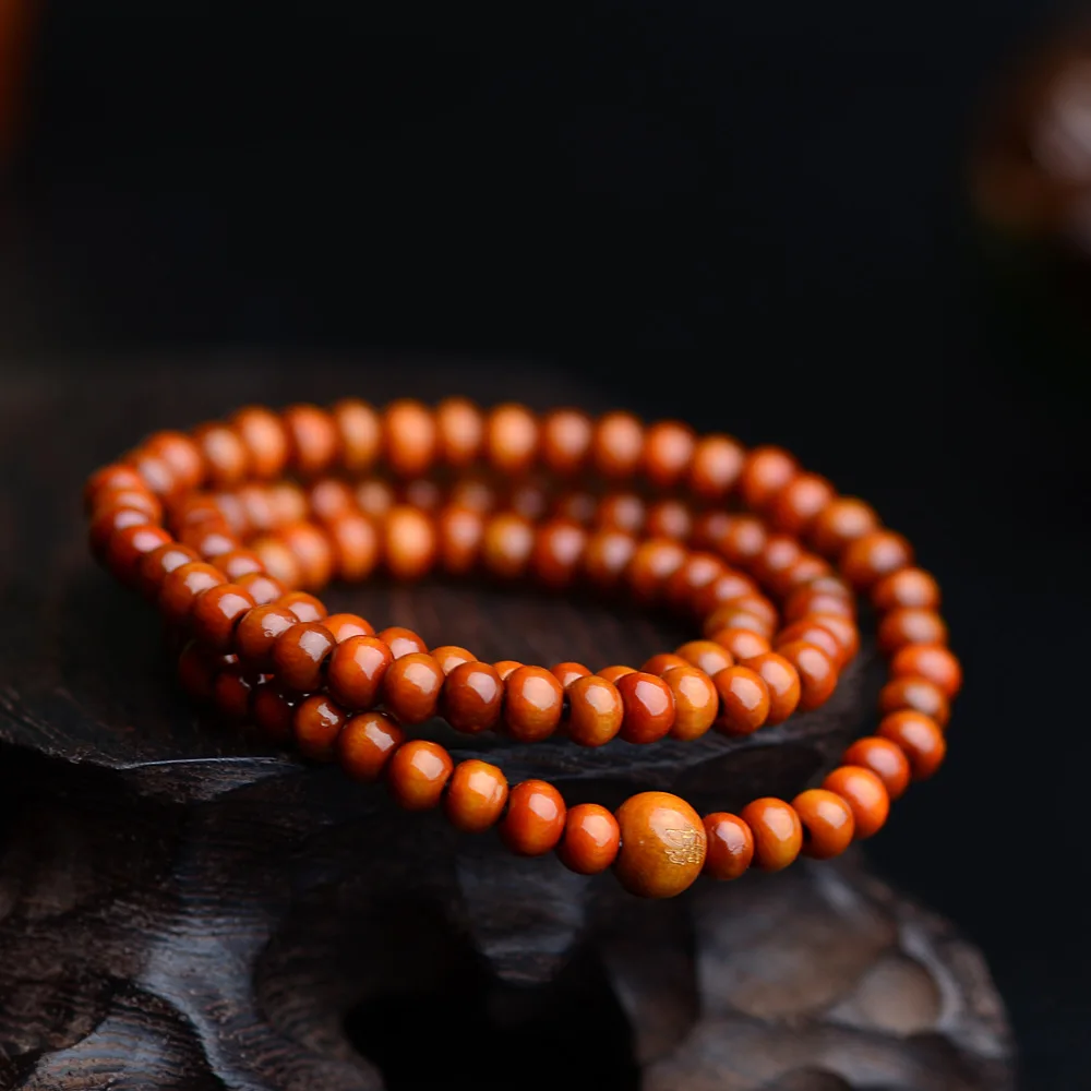 Pulseras 108 Beads 6mm Natural Sandalwood Buddhist Buddha Wood Prayer Bead Mala Unisex Men Bracelets & Bangles Jewelry Bijoux 5