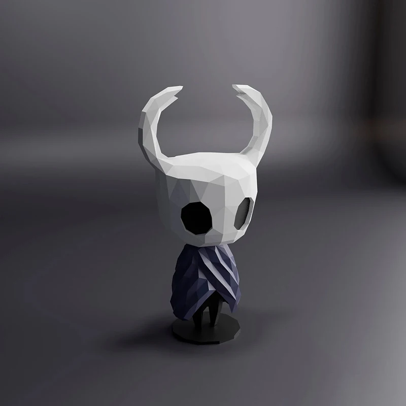 32cm The Hollow Knight Paper Model Papercraft 3D DIY Handmade Toy Low Poly Sculpture Game Figures Home Decor Desktop Decoration