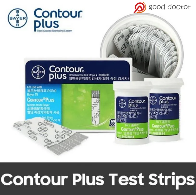 Blood Glucose Strips Blood Test Strips Contour Plus Blood Glucose Test Strips 50 sheets / 100 sheets (Expiry: Latest)