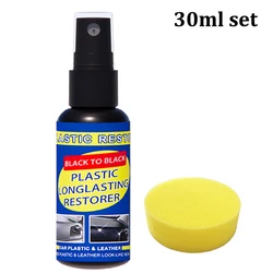 Car Plastic and Leather Gloss Restorer - Auto Polish and Repair Coating Renovator (30ml)