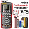 ANENG AOS02 Digital Oscilloscope 48MS/s Sampling Rate 10MHZ Analog Transistor Test Multimeter Bandwidth Support Waveform Storage 2