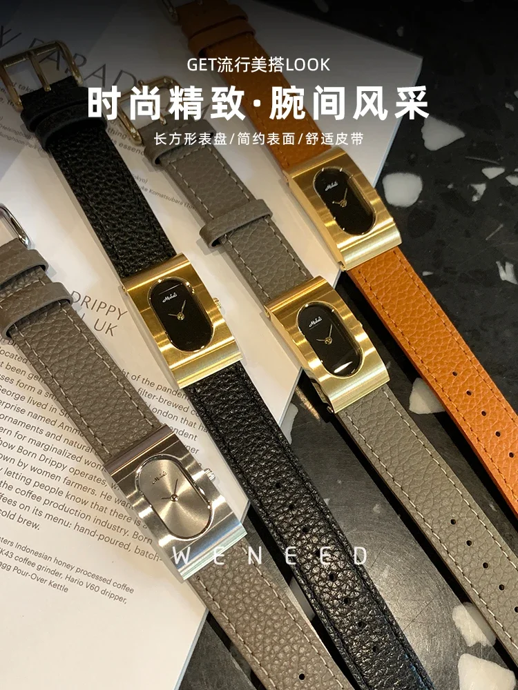 고급 여성용 시계 레트로 심플한 분위기 작은 다이얼 2024년 신제품