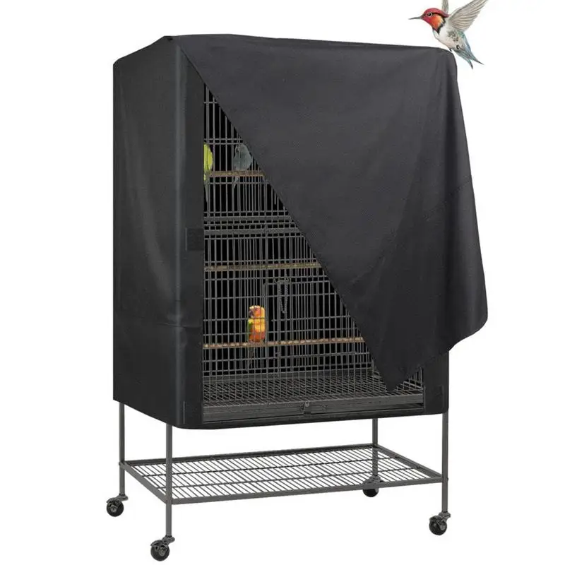 Bird Cage Cover Waterproof Dustproof Oxford Cloth Two Handle Top Design Adjustable Protective Bird Supplies