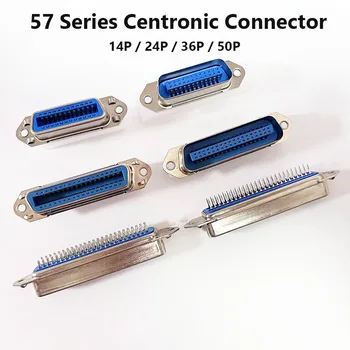 57 Series Centronics Connector Male Female CN-14P24P36P/50P 180 Degree Straight Pin PCB Mount Type Printer Port 40240 40360 1