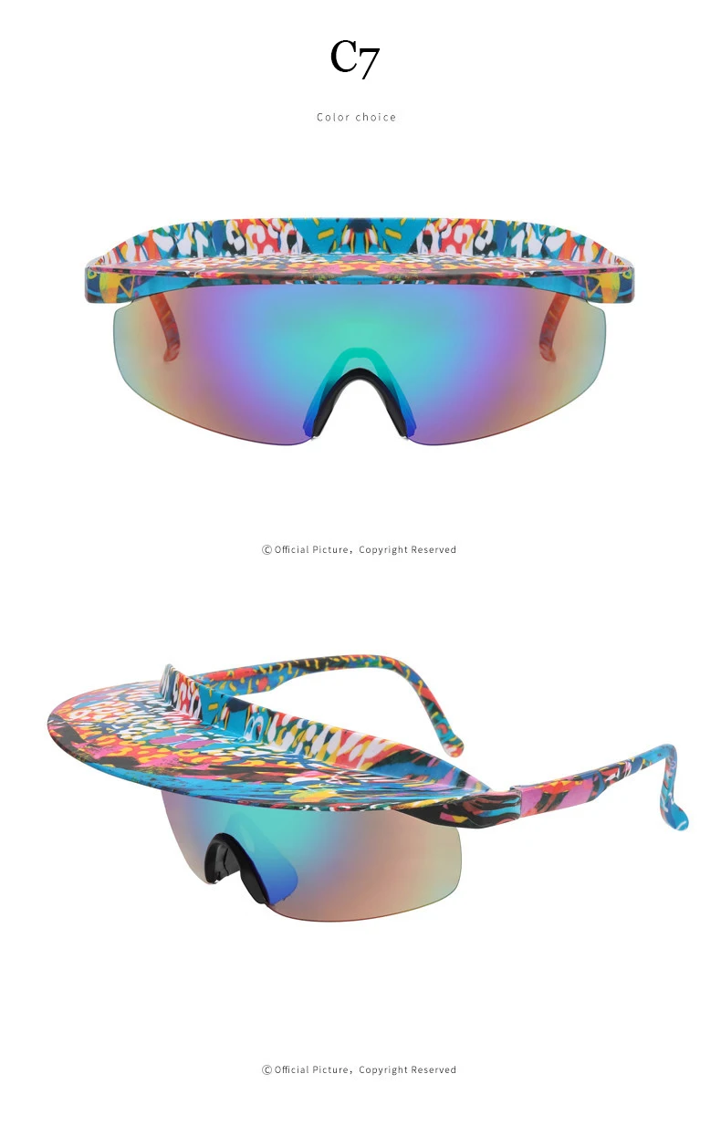 Lunettes de soleil de cyclisme oversized visière sport_voghion.com