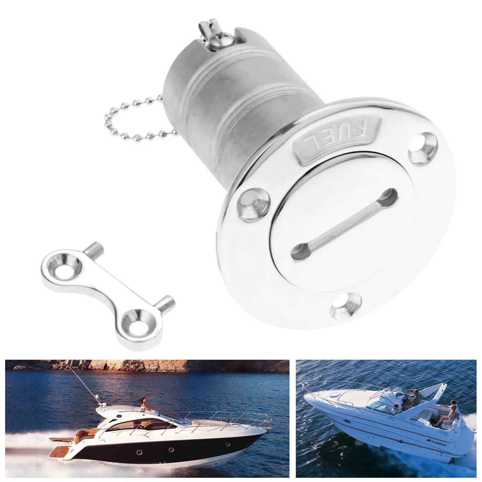 38mm 1 5 marine stainless steel boat hardware fuel deck filler with key boats accessories socket fit yacht caravans fuel tanks 38mm 1.5