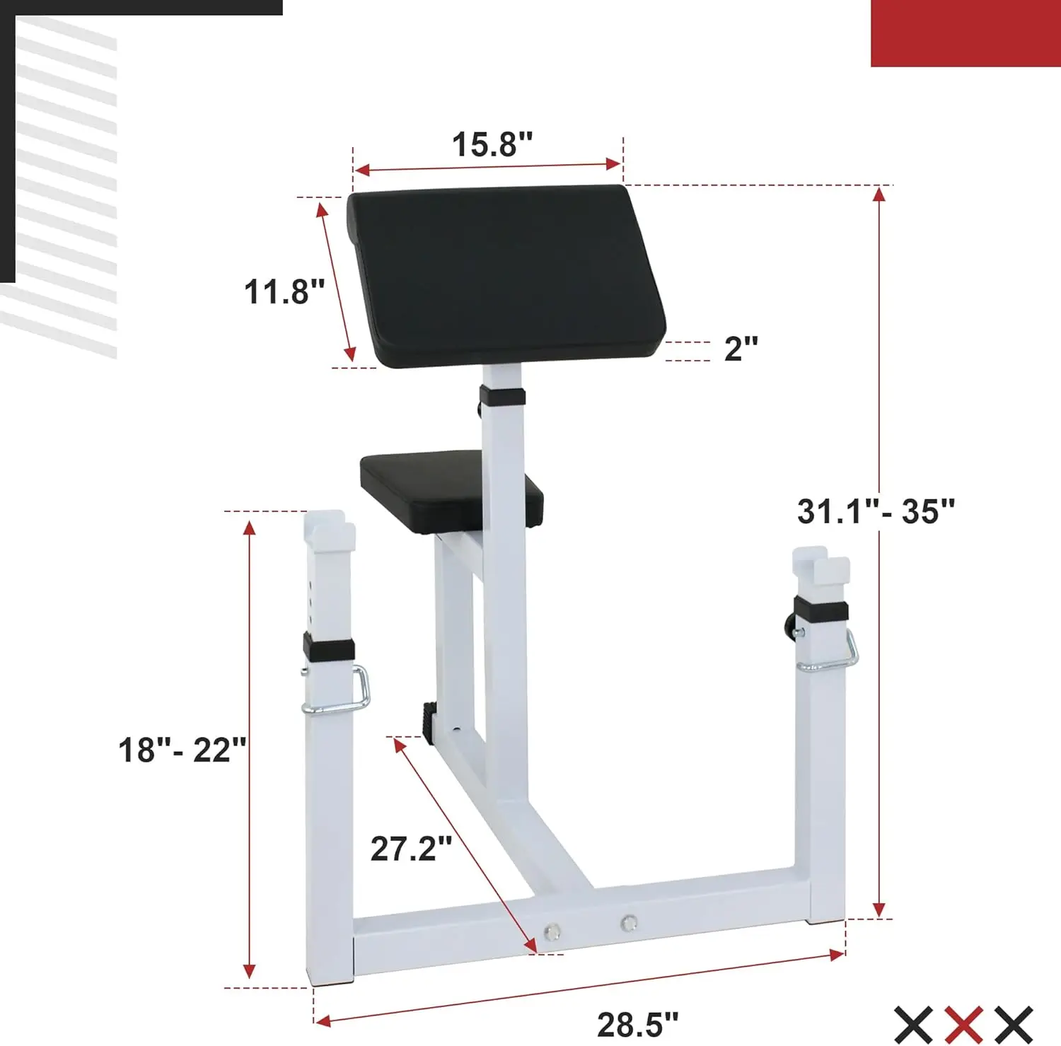 Preacher Curl Bench for Arm Isolation - Image 5