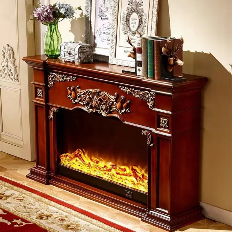 1,2M French Style Freestanding Decor Electric Fireplaces Mantels Indoor