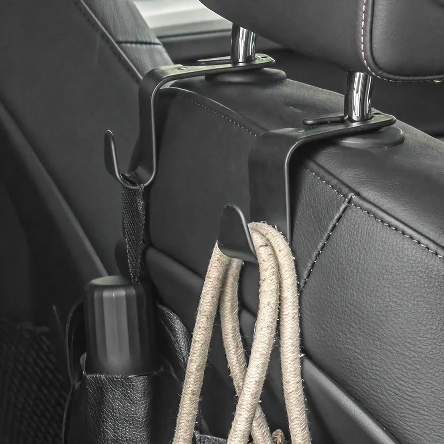 4Pcs Car Headrest Hooks Hanger for Bags Seat Back Organizer Holder Clips Auto Fastener Hooks Car Storage Interior Accessories car seat headrest hook,car storage hook
