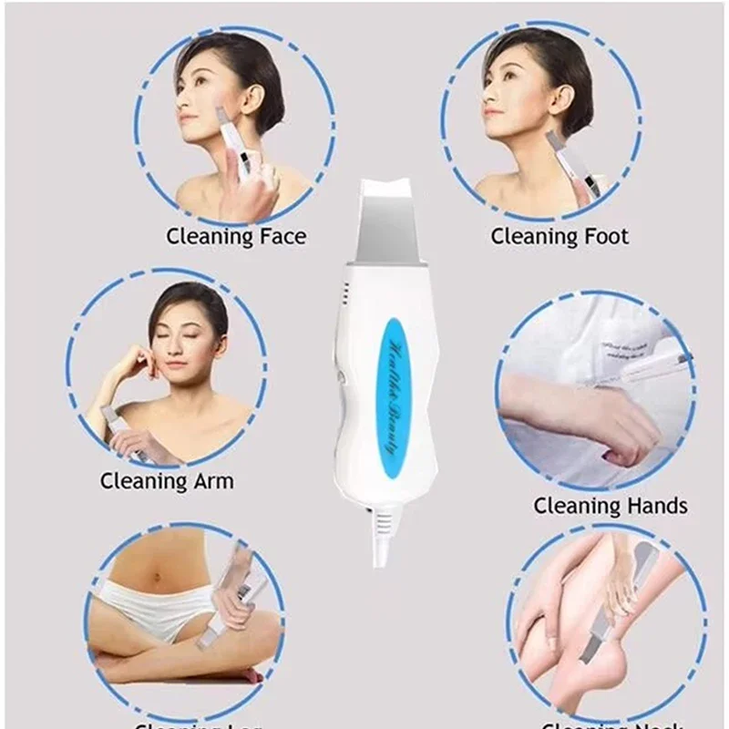 Blackhead Remover Ultrasonic Skin Scrubber Remove Grains And Pimples Peeling Deep Face Cleaning Tool Beauty Ultra Sonic Cleaner