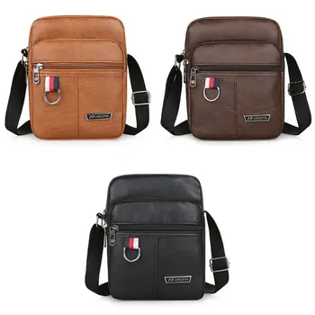 Borsa a tracolla da uomo in pelle Borse a tracolla a tracolla Messenger Borse di grande capacità multifunzionali