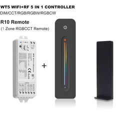 Smart WiFi LED Controller with Touch Remote & Dimmer for Multicolor LED Strips (WT5 and R10 Kit)