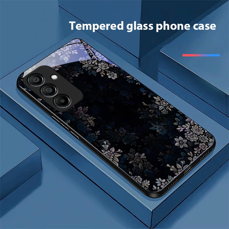 Deep Landscape Black Tempered Glass Phone Case